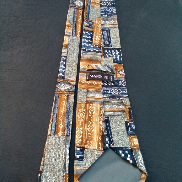 Vintage Manzoni tie 100% Silk Made in Italy - Picture 6 of 9